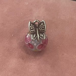 James Avery Mariposa glass bead charm